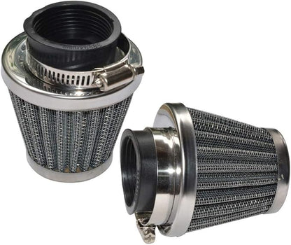 Baitaihem Pack of 2 Motorcycle POD Air Filter Dirt Pocket Bike ATV Pit Bike 35 38 39 40 42 46 48 50 52 54mm (48mm)