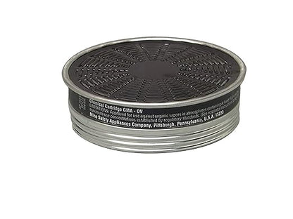 MSA 464031 Comfo Respirator Cartridge - Organic Vapors (GMA: OV), Quantity: 10 per Pack, Chemical and Combination Air-Purifying Respirator Cartridge, NIOSH-Certified