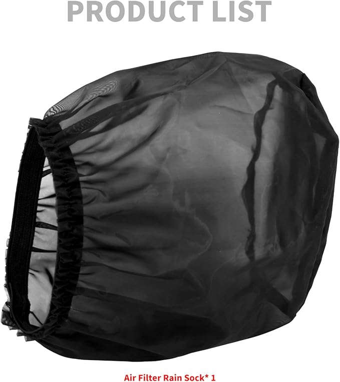 Air Filter Rain Sock Cover Dustproof Waterproof Air Filter Protective Cover Fit For Harley Touring FLHR FLHX Road King Street Glide Softail Sportster XL 1200 883 Dyna For 117 Air Cleaner
