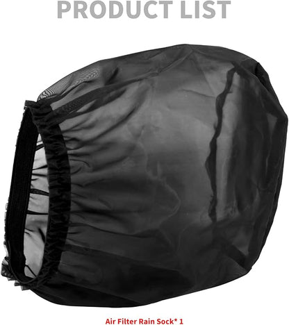 Air Filter Rain Sock Cover Dustproof Waterproof Air Filter Protective Cover Fit For Harley Touring FLHR FLHX Road King Street Glide Softail Sportster XL 1200 883 Dyna For 117 Air Cleaner