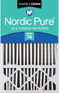 Nordic Pure 16x25x5 (Actual Size: 15 3/4 x 24 3/4 x 4 3/8) Honeywell Replacement Air Filters MERV 14 Plus Carbon 1 Pack