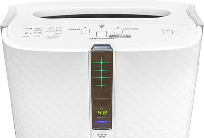 SHARP Air Purifier with Humidifier Combo – Covers up to 1,230 sqft in one hour, True HEPA Filter Air Purifier for Medium Rooms, Home Nursery, Dust, Smoke, Pollen - KC850U