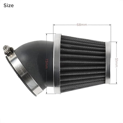 Evermotor 45mm 46mm 47mm Air Filter Carburetor Cleaner Fit in Motorcycle Honda Yamaha Kawasaki Suzik for 50cc 70cc 90cc 110cc 125cc 150cc Mini Bike,Dirt Bike,GY6