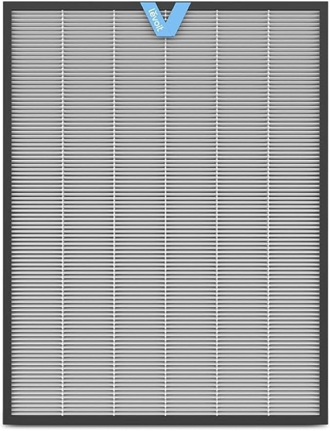 LEVOIT Genuine EverestAir-P Air Purifier Air Filter Replacement, Lasts for 12 -15 Months, Supports HEPA Sleep Mode, Efficient 3-In-1 Washable Filters, EverestAir-RF, 1 Pack, Black