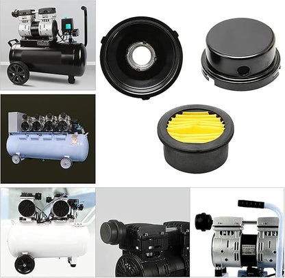 2 Pcs 20mm Air Compressor Silencer Filter, 1/2"Thread Intake Filter Noise Muffler
