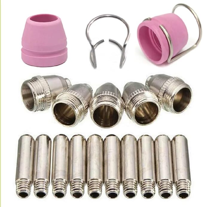 100pcs SG-55 AG-60P WSD-60 Plasma Cutter Consumables，Plasma Cutter Cutting Torch Tip Nozzles Consumables Kit