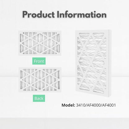 Nispira 5-Micron 3410 Outer Air Filter Replacement Compatible with WEN 3410 / POWERTEC AF4000 / Shop Fox W1830 / Grizzly G0738 Air Filtration System Part 90243-027-2, 2 Packs