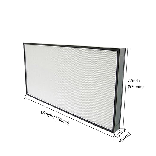 HEPA Filter Replacement 46 * 22 * 2.7inch for FFU Vertical Laminar Flow Hood Clean Bench Clean Room