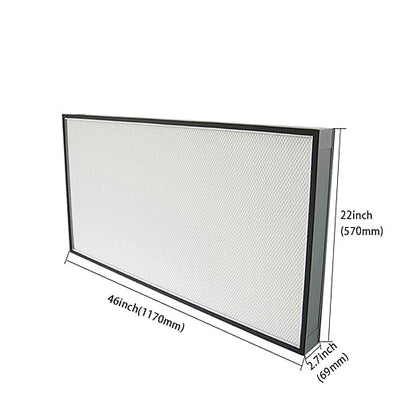 HEPA Filter Replacement 46 * 22 * 2.7inch for FFU Vertical Laminar Flow Hood Clean Bench Clean Room