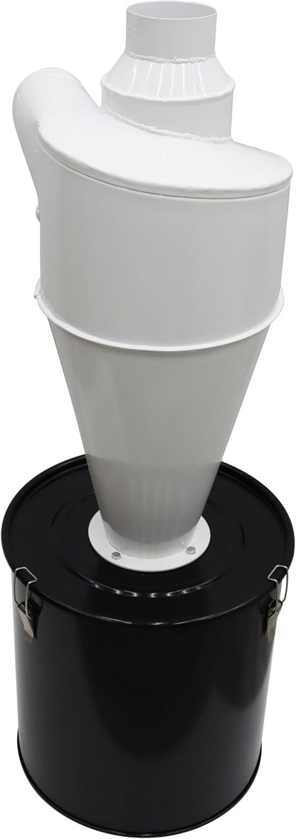 TECHTONGDA Cyclone Dust Separator 3.94inch Outlet for Vacuum Dust Collector Extractor Filter Woodworking with 13.2 Gallon Collection Drum