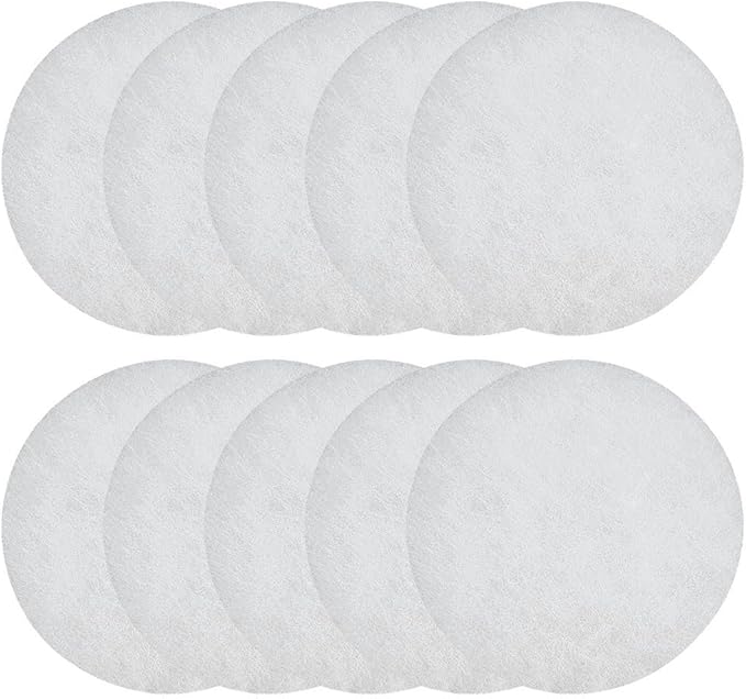 Air Filter G3 for Helios ELF-DLV 125, 10 Pack, 110 mm Diameter, Synthetic PET Fiber, Coarse Dust Retention, for ISO Coarse 50%, F1F1K1 Fire Rating, Up to 100°C