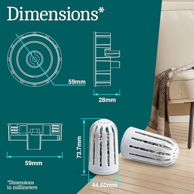 Aennon - Ultrasonic Universal Humidifier Filter Replacements for Home, Cool Mist Demineralisation Cartridges, Ceramic Stone Material, 500 Hours, 3 Pack