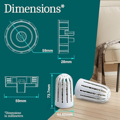 Aennon - Ultrasonic Universal Humidifier Filter Replacements for Home, Cool Mist Demineralisation Cartridges, Ceramic Stone Material, 500 Hours, 3 Pack