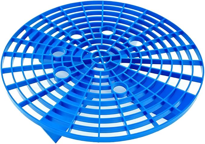 Car Wash Bucket Grit Trap Inserts, Vehicle Detailing Wash Filter for Remove Dust and Dirt, Automotive Cleaning Tool Fits 12 Inch Diameter Bucket, Universal for SUV RV Truck (Blue)