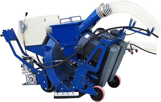 Road Pavement Shot Blasting Machine for Concrete Surface Profiling, Walk Behind Vacuum Shot Blaster for Asphalt Preparation, Parking Deck Resurfacing, Bridge Surface Cleaning