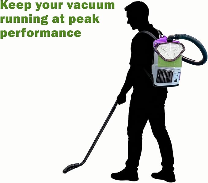 20 Pack 107666 Micro Filter Bags Compatible with ProTeam GoFit 3 Backpack Vacuum Cleaner,3 Quart Backpack Vacuum Bags