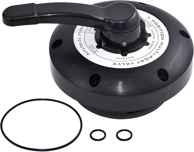 600-9600B/600-9600 1.5’’Multi-Port Valve Top Compatible with Waterways Sand Filter WVS003, for ClearWater, Carefree & TWM Sand Filter 7 Way Valve Lid