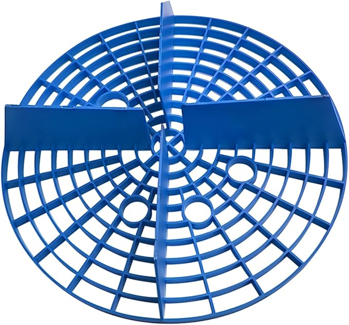Car Wash Bucket Insert, 2PCS 10" Diameter Dustproof Dirt Grit Trap Vehicle Wash Filter, Remove Debris Automotive Detailing Cleaning Washing Kit, Universal for SUV RV Truck (Blue)