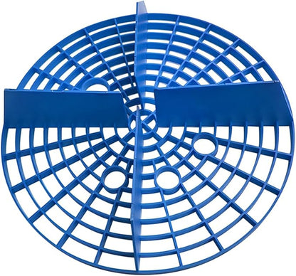 Car Wash Bucket Insert, 2PCS 10" Diameter Dustproof Dirt Grit Trap Vehicle Wash Filter, Remove Debris Automotive Detailing Cleaning Washing Kit, Universal for SUV RV Truck (Blue)