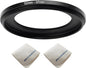 52mm Lens to 37mm Camera Lens Adapter 52mm to 37mm Step Down Ring Adapter Ring for All Brands of UV ND CPL, with Premium Lens Wiping Cloth 2 Pack (52mm-37mm)