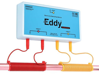 EDDY Inductive No Salt Water Softener Alternative | Electronic Water Descaler for Whole House | Reduces Limescale | Electromagnetic Water Conditioner
