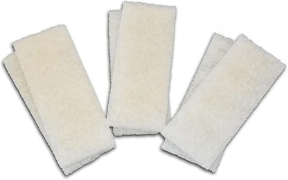 Cut Replacement Compact Skimmer Mat - Beige Coarse Filter Media to Fit Popular Brands, Made in USA (6" x 15" x 1.25" Thick 2 Pack - 3 Sets)