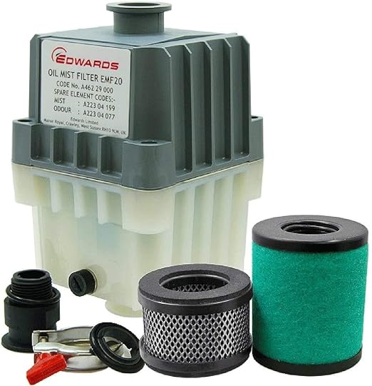 Edwards EMF20 Oil Mist Filter, KF25 Ports, for RV12, E1M18, E2M18 Vacuum Pumps