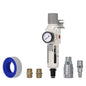 3/8"NPT Air Filter Regulator Combo Piggyback,5 Micron Brass Element, Auto Drain,Air Pressure Regulator AW3000-03,0-150 psi Gauge