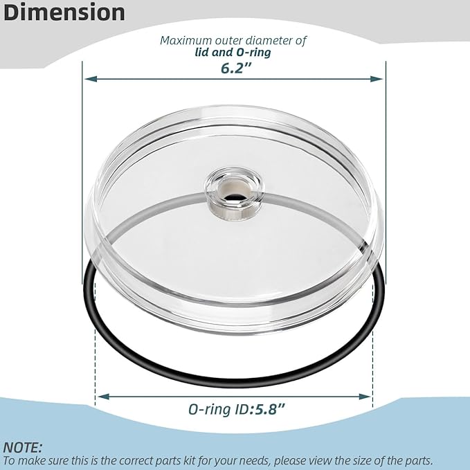 11480 Leaf Trap Cover Compatible with Intex SF60110 SF70110 26335EH 26339EH 26365EH 26367EH 26371EH 26373EH Pool Sand Filter Pump and Combo Parts, with 10460 Air Release Valve, 11232 10264 O-Rings