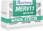 6 Pack Updated 6x10x1Air Filter, pertain Merv 11 HVAC Pleated A/C Furnace Filters (Actual Size: 5.5x9.5x0.75)