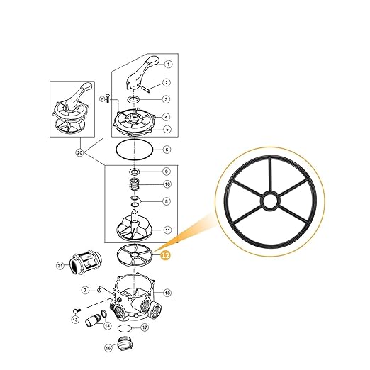 2PCS High Rings Filter Valves Systems Maintenance Sealing Rubber Texture for Water Supply Pool Filter Multiport Valves Seal