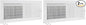 EZ-FLO 16 x 6 Inch (Duct Opening) White Air Vent Cover for Wall or Ceiling, Two-Way Ventilation Register, Solid Steel HVAC Cover, 61663 (Pack of 2)