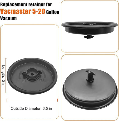 Retainer Cover Cap Fits Selected Vacmaster 5-20 Gallon(Excluding VWM510, VFB511B 0201), fits All Hart Vacuum, Compatible with VCFF Filter/Hart VCFS 3701 Filter