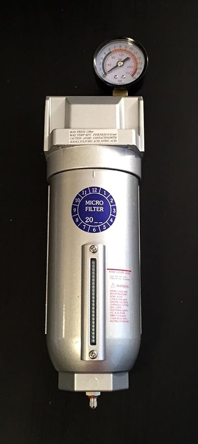 1" Large Body Industrial Compressed Air In Line Oil Coalescing Filter Oilesser