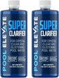 Pool Clarifier Ultimate Clarity Booster - Pool Clarifier for Crystal Clear Water, Fast Acting & Long Lasting, Reduces Cloudiness & Enhances Filter Performance, Safe for All Pools, 32 oz Pack of 2