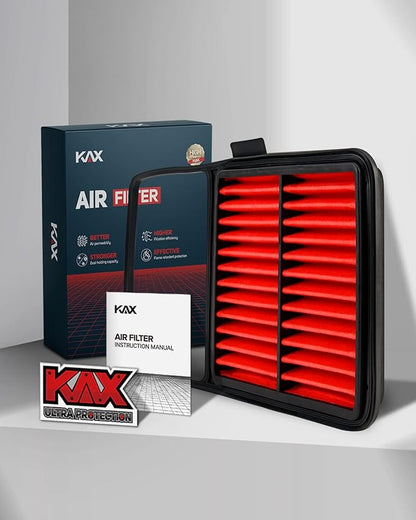KAX Premium Engine Air Filter, GAF020 (CA10159) Replacement for Toyota Prius Base 1.5L L4 Electric/Gas 2004 2005 2006 2007 2008 2009, 200% Longer Life