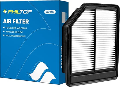 PHILTOP Engine Air Filter CA10165 Replacement for Honda Civic 2006-2011, L4 1.8L, Rigid Panel