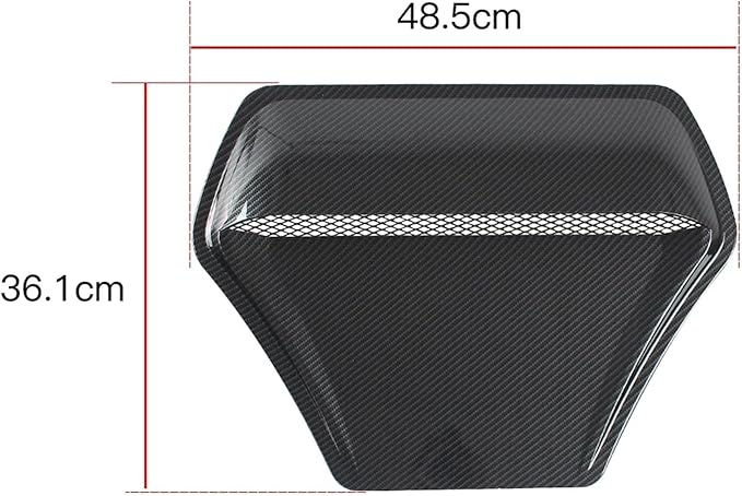 Car Hood Engine Air Outlet Vent Cover Trim Air Flow Intake Cover Trim Compatible For Honda And Civic 2016-2020(Carbon pattern)
