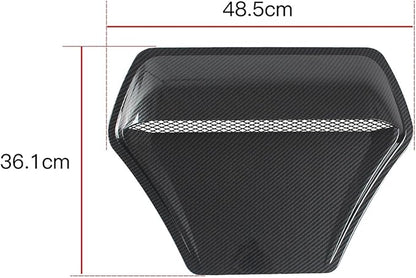 Car Hood Engine Air Outlet Vent Cover Trim Air Flow Intake Cover Trim Compatible For Honda And Civic 2016-2020(Carbon pattern)