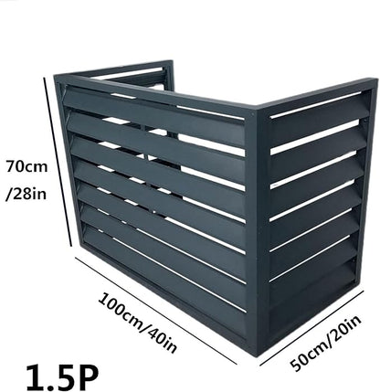 Outdoor air conditioning fence, multifunctional air conditioning privacy screen, outdoor air conditioning hidden protective cover, sturdy and durable,easy to install,suitable for gardens and balconies