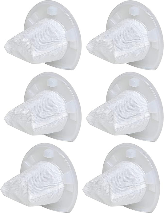 VF110 Filter, 6 Pack Replacement Vacuum Filters for Black & Decker VF110 Cordless Vacuum CHV1210, CHV1410, CHV1410B, CHV1410L, CHV1410L32, CHV1510, CHV9610, BDH2000L, 90558113-01