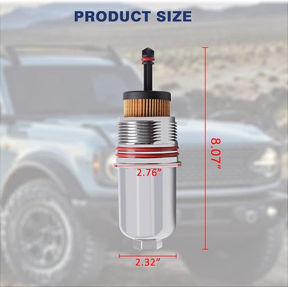 Aluminium Oil Filter Cap Cover Compatible With Ford Lincoln Vehicle Fusion F150 Bronco Edge Explorer 2015-2021, Aviator Continental MKX MKZ 2016-2022, Replace#FT4Z6A832C FT4Z-6A832-C