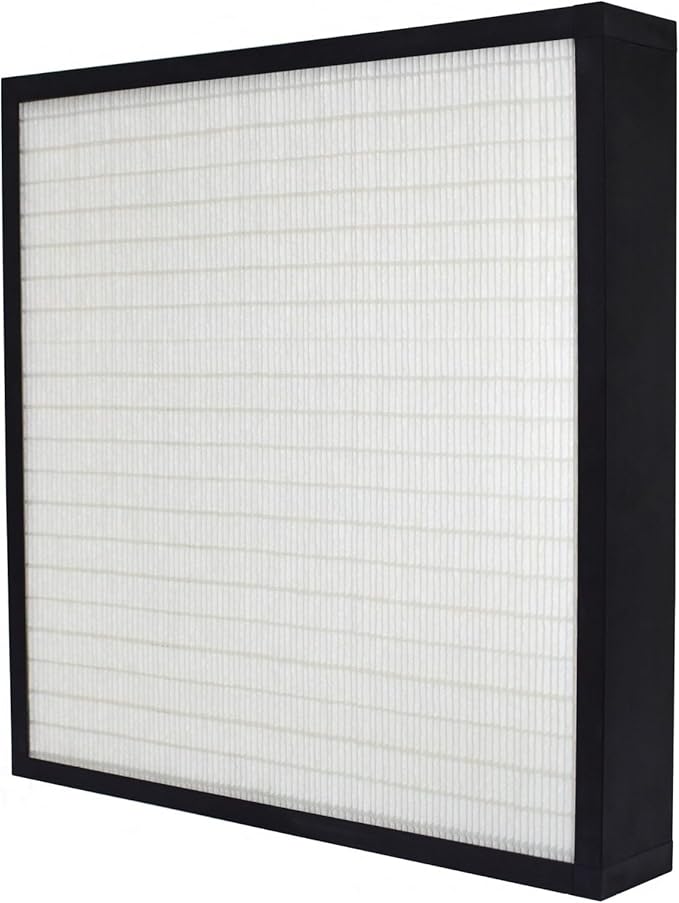 16x25x4 Mini-Pleat Synthetic Panel Air Filter – 4” – Single Header Plastic Frame – MERV 15 ASHRAE 52.2 – High-Efficiency HVAC Filter for Commercial & Industrial Use – (Pack of 3)