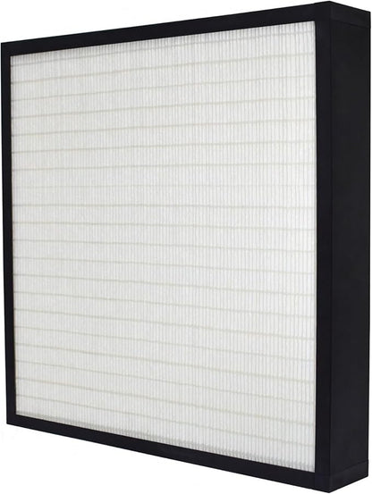 24x24x4 Mini-Pleat Synthetic Panel Air Filter – 4” – Box Plastic Frame – MERV 14 ASHRAE 52.2 – High-Efficiency HVAC Filter for Commercial & Industrial Use – (Pack of 3)