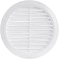 White 5" Inch Round Ventilation Grille with Screen mesh. (Duct 5Ø / Grille 6Ø) Ventilation Applications. Indoor and Outdoor Vent Cover. Available 3 Sizes / 4 Colors.