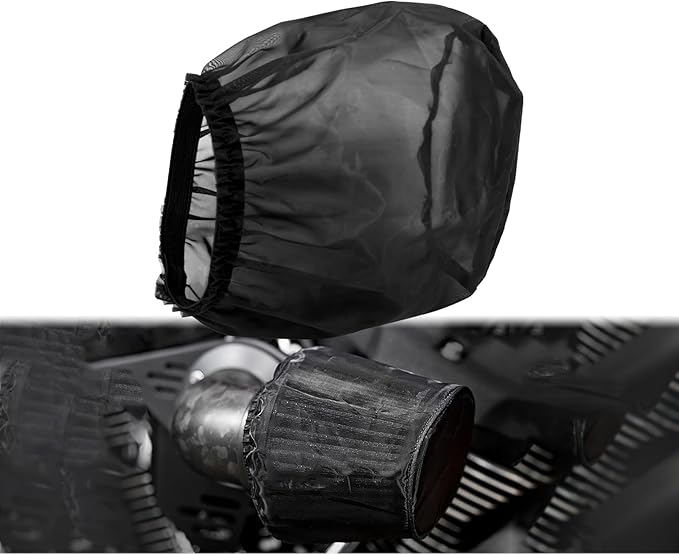 Air Filter Cover Waterproof Air Cleaner Rain Sock Dustproof Protective Air Intake Cover Compatible with Harley 117 Dyna Sportster Touring Softail Models