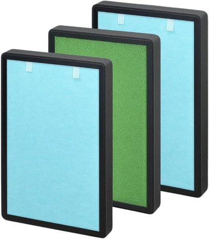 Nispira 4-in-1 Filter Replacement For Pro Breeze HEPA Air Purifier PB-P01 Part PB-P01F SECURA KJ188F-A077, 3 Pack
