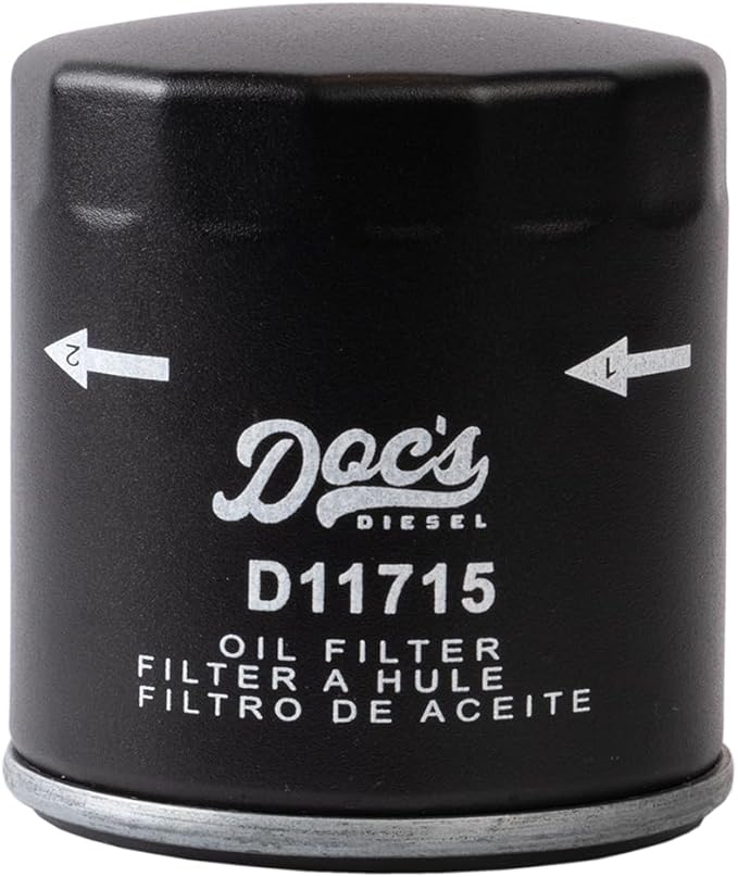 Doc's Diesel Oil Filter 12-Pack D11715-12 | Compatible with Chevrolet/GMC 3.0L Duramax 2020+ | Replaces PF66