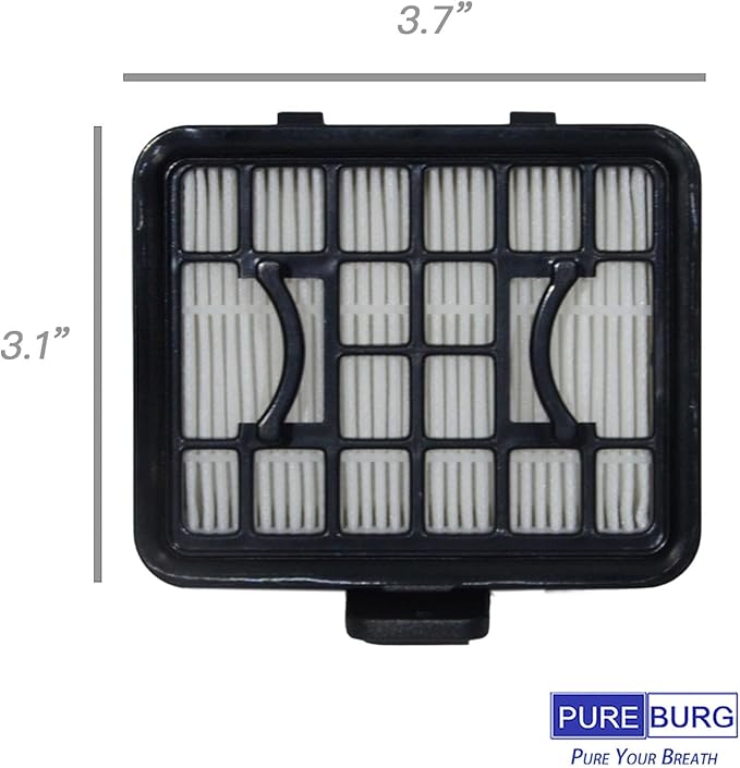PUREBURG Replacement Filter Compatible with Bosch GAS18V-02N & GAS 18V-1 Professional Handheld Vacuum Cleaner, 4-Pack HEPA Durable Air Dust Filters
