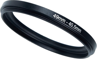 49mm to 40.5mm Step-Down Ring Filter Adapter for All Brands UV ND CPL Metal Ring Step-Down Rings Adapter Filter (49mm-40.5mm)